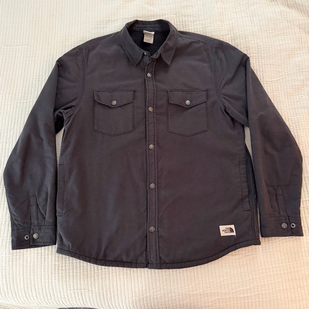 The North Face Men's Campshire Insulated Sherpa Lined Shirt Jacket - Black - L